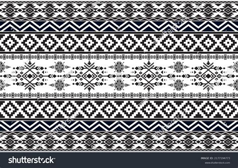 Black White Fine Aztec Pattern Design Stock Vector (Royalty Free ...