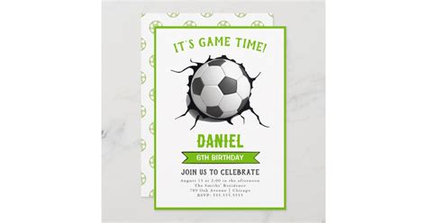 Soccer Birthday Invitation | Zazzle