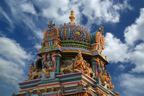 Traditional Statues Of Gods And Goddesses In The Hindu Temple Stock