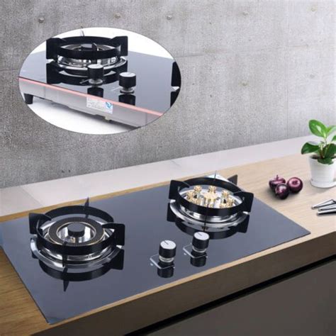 ad eBay - Gas Cooktop Stove Top Kitchen 2 Burners Tempered Glass LPG/NG Gas Stove Built-In in ...