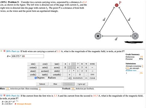 Solved 10 Problem 5 Consider Two Current Carrying Wires Chegg