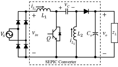 Configuration Of The Switch Mode Sepic Type Rectifier Download Scientific Diagram