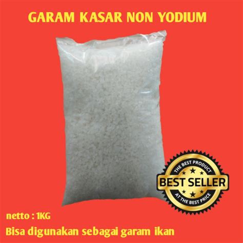 Jual Garam Kasar Garam Krosok 1KG Garam Laut Garam Ikan Shopee