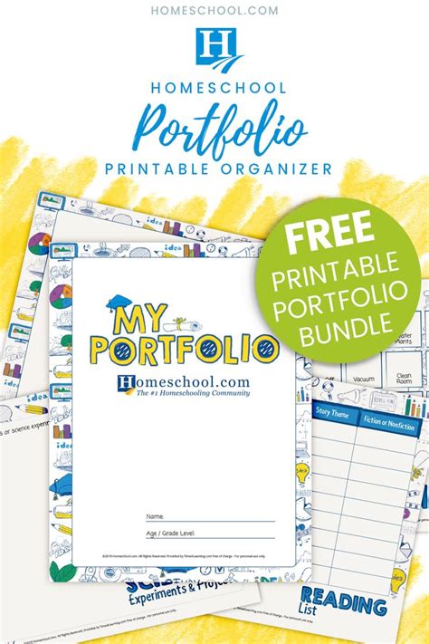 Student Portfolio Printables