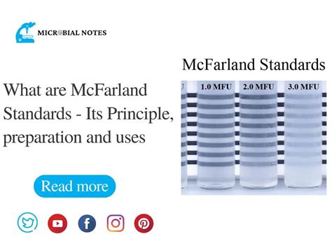 What Are McFarland Standards Its Principle Preparation And Uses