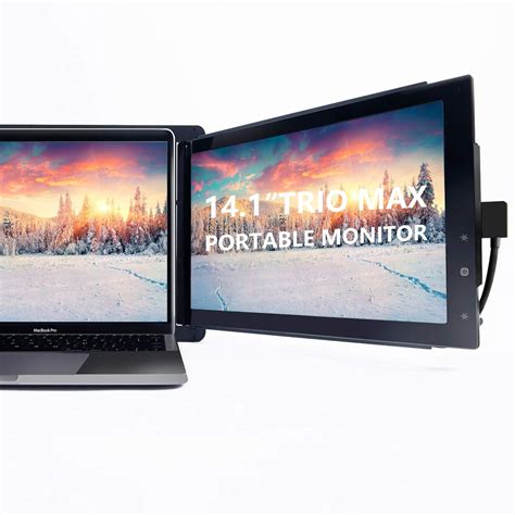 2024 Trio Max Portable Monitor For Laptop Mobile Pixels 141 Full Hd