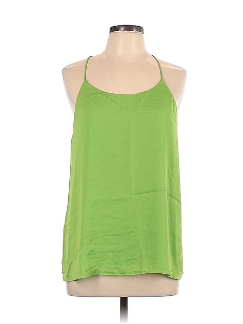 Naked Zebra Green Sleeveless Blouse Size L 44 Off Thredup