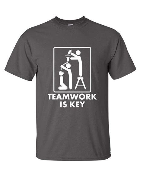 Teamwork Is Key Funny Beefy T Shirt In T Shirts From Mens Clothing On