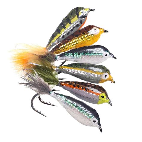 epoxy minnow streamer fly saltwater bass trout perch chub pcs mix