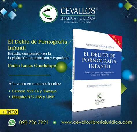 El Delito De Pornografía Infantil • Pedro Lucas Guadalupe Oñate