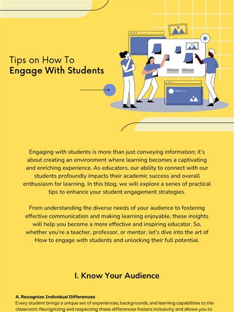Tips On How To Engage With Students Pdf Learning Teaching Method