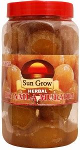 Sun Grow Home Made Organic Ghar Ka Bana Herbal Dry Amla Murabba With