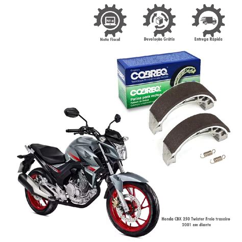 Lona Patim De Freio Honda Cbx Twister Tras A Diante Shopee Brasil