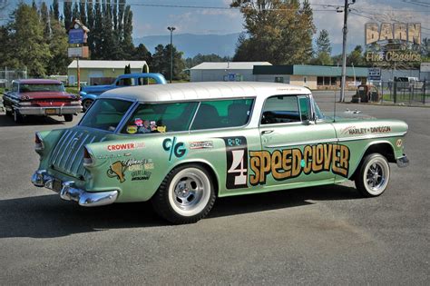 1955, Chevrolet, Chevy, Nomad, Belair, Gasser, Pro, Stocl, Drag ...