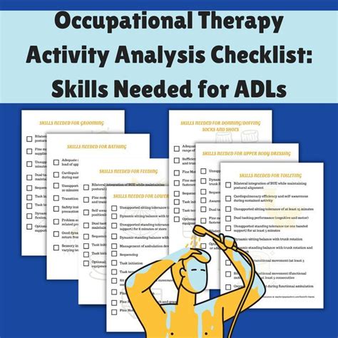 Skills Need For Adls Ot Activity Analysis Occupational Therapy Students