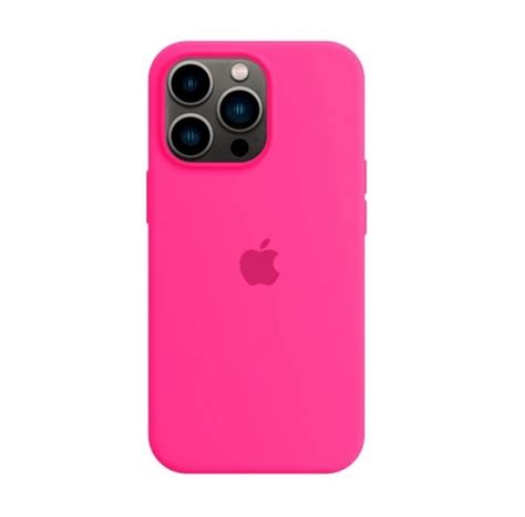 Capa silicone case iphone 14 Pro Max rosa pink Apple Espaço Case