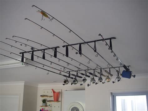 Fishing Rod Storage Rack Ceiling Or Wall Mount 8 X Rods Etsy Australia