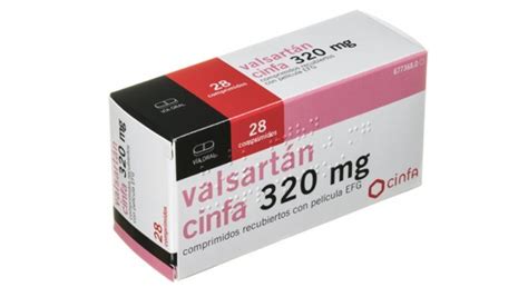 Valsartan Cinfa 320 Mg Comprimidos Recubiertos Con Pelicula Efg 28