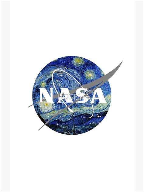 "Nasa Van Gogh Starry Night Logo" Poster for Sale by HQShirts | Redbubble