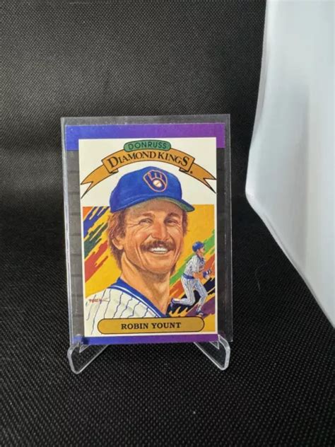 Carte Robin Yount Donruss Diamond Kings Milwaukee Brewers