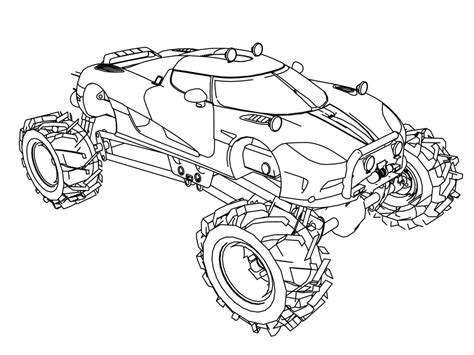 Koenigsegg Agera Monster Truck Car Coloring Page Wecoloringpage