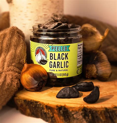 Black Garlic North America™ Buy Peeled Black Garlic 5 Oz