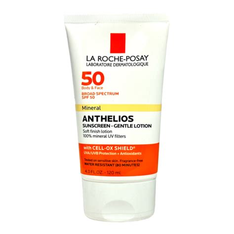 La Roche Posay 50 Mineral Anthelios Sunscreen Gentle Lotion 4 0oz