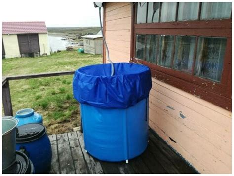 Бочка складная 500 Л для воды, бани, полива и душа ПВХ 3в1 крышка ...