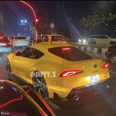 Indias First 5th Gen Toyota Supra Spotted In Mumbai Team Bhp
