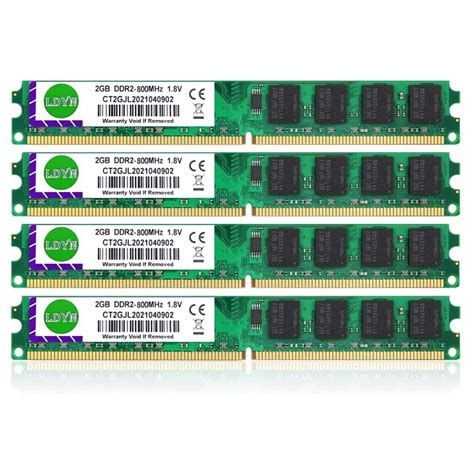 4 Sztuki Pami Stacjonarna DDR2 800Mhz 667Mhz 2GB 4GB RAM PC2 6400 PC2