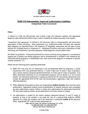 Fillable Online Antepartum Fetal Assessment Fax Email Print Pdffiller