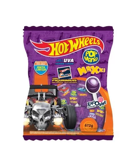 PIRULITO POP MANIA MAXXI HOT WHEELS UVA G