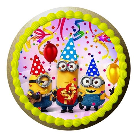 Opłatek na tort Minionki napis GRATIS 13615859289 Allegro pl