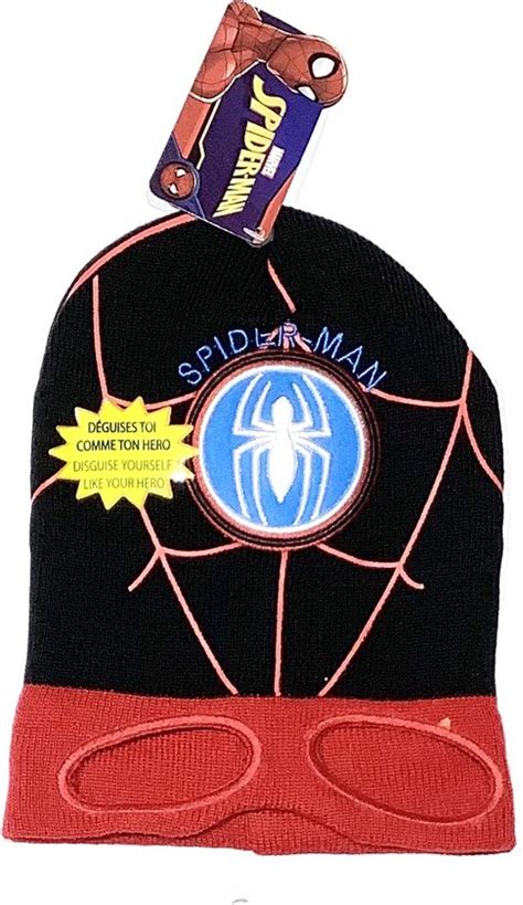 Marvel Spiderman Muts Zwart Rood Maat Cm Jaar Bol