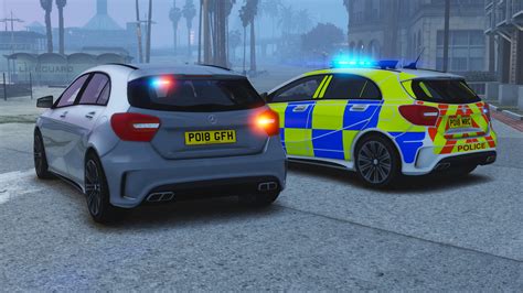 Police Mercedes Benz AMG A45 ELS Enabled Pack Replace ELS GTA5