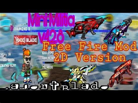 Mini Militia V Free Fire Mod Ff D Update Gamer Blade Link In