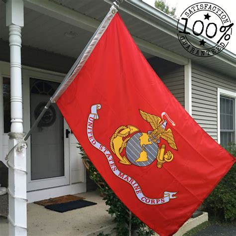 Us Marine Corps Flag 3x5 For Outdoor Made In Usa Heavy Duty All