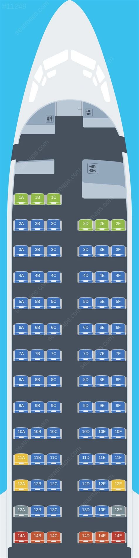 Southwind Airlines Boeing 737 MAX 8 Seat Map - Updated 2024. Find the ...