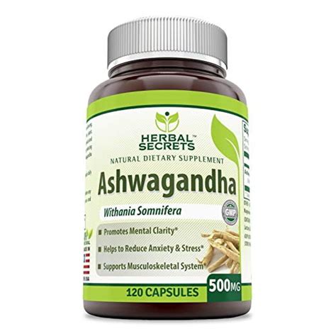 Herbal Secrets Ashwagandha Extract Mg Capsules Reduces Stress