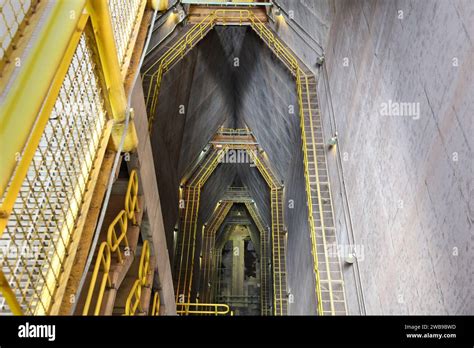 Itaipu Dam Interior Of Hydroelectric Power Plant Dam On Parana River