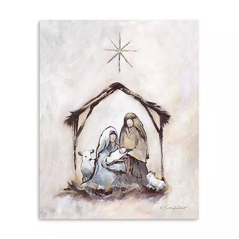 Neutral Nativity Canvas Art Print | Kirklands Home