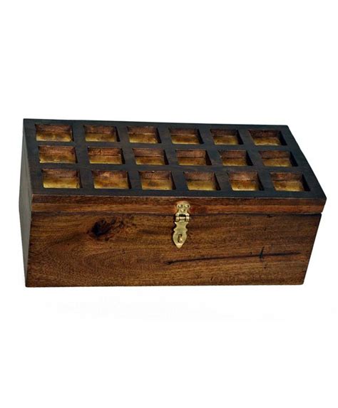 Mango Wood Brass Mix Multipurpose Wooden Box Platear