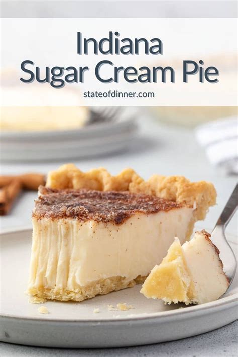 Hoosier Sugar Cream Pie Easy Pie Recipes Cream Pie Recipes Sugar