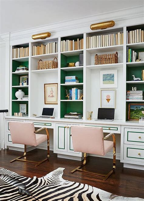 Desk With Built In Bookcase - Office Makeover Reveal Ikea Hack Built In ...