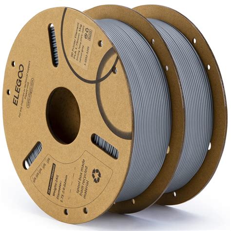 Amazon Elegoo Pla Filament Mm Gray Kg D Printer Filament