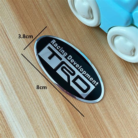 Ready Stock3d Car Sticker Metal Front And Rear Sign Trd Sports Logo Emblem Decal Replacement