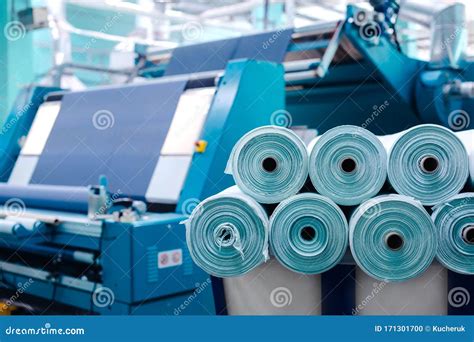 Textile Manufacturing Circular Knitted Fabric Stock Photo Image Of