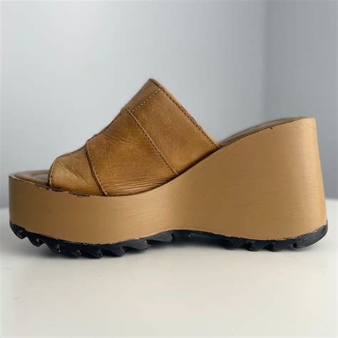 Steve Madden Pepe Nude Leather Patchwork Platform Depop