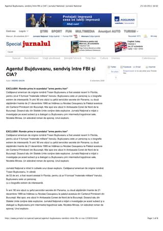 Agentul bujduveanu sendviş între fbi şi cia PDF