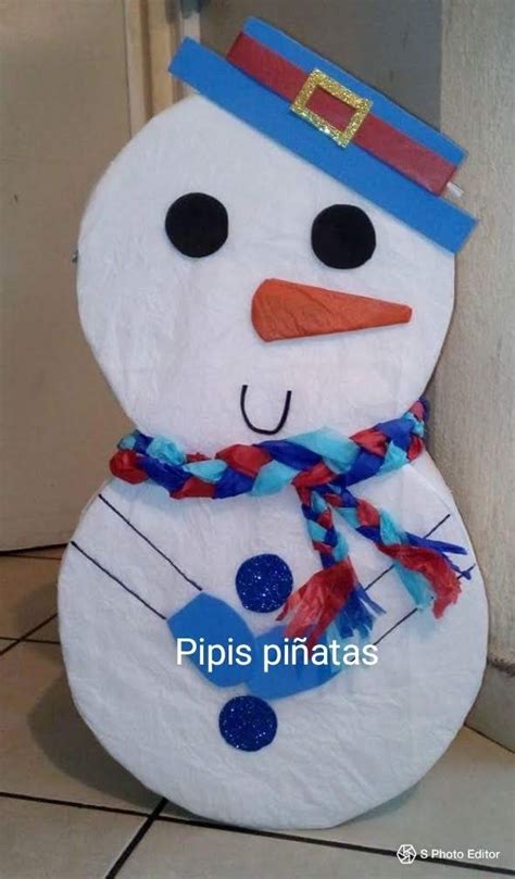 Piñata Muñeco de nieve Piñatas originales navideñas Piñata Piñatas